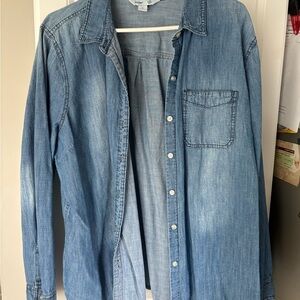 Old Navy Women's Denim Button Down Shirt